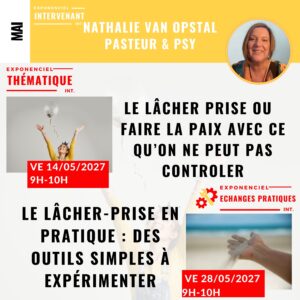 Le lâcher prise ou faire la paix avec ce qu'on ne peut pas contrôler.